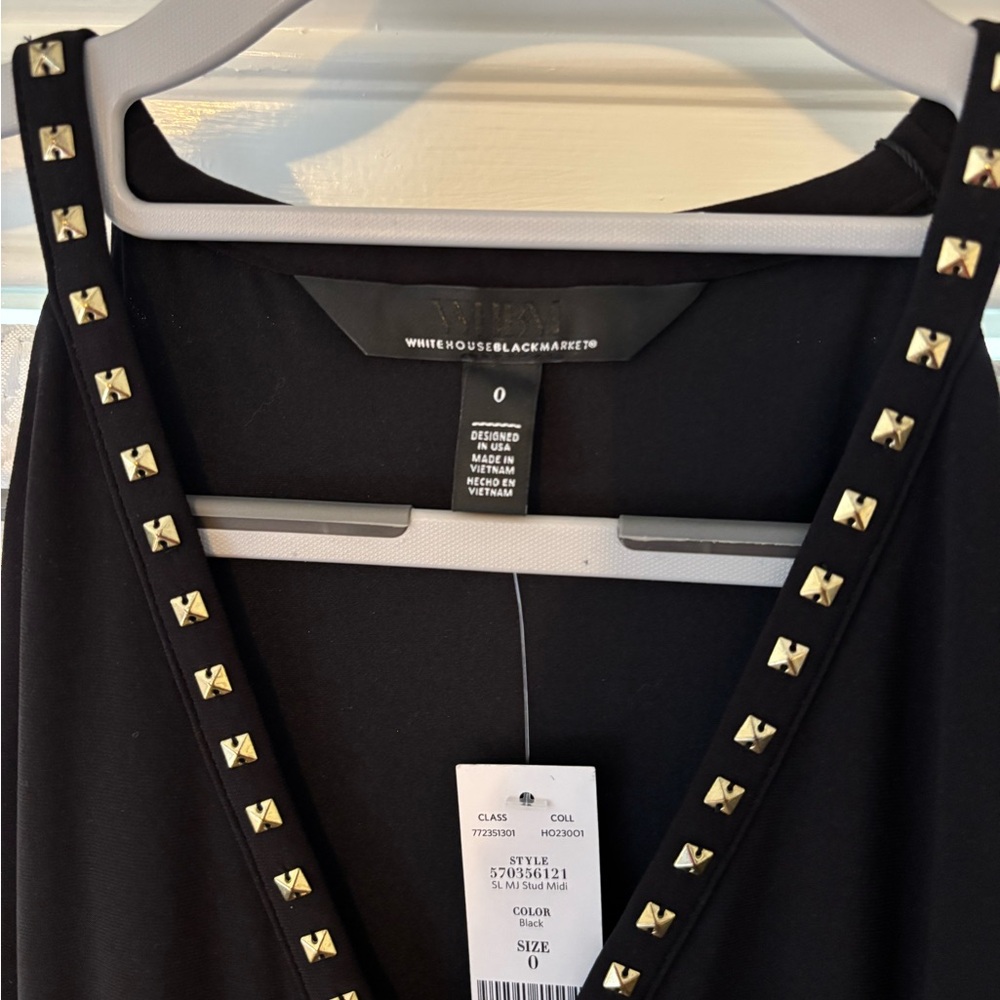 Elegant Black Dress with Gold Accents